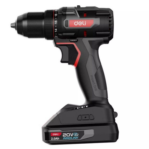 Дрель-шуруповерт Deli DE-DZ20-2D2 2АКБ*2Ач+ЗУ