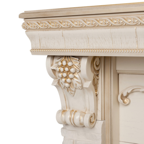 Портал каминный из МДФ RealFlame Patricia под очаги (Majestic, Fobos, Eugene, 3D Olympic) белый