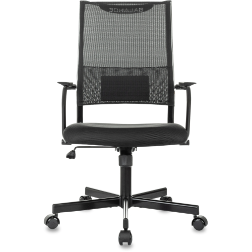 Кресло руководителя Бюрократ CH Balance черный Elastic-102 TW-11 сетка/ткань крестов. металл черный