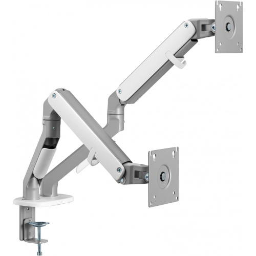 Кронштейн для мониторов Ultramounts UM 735SIL серый/серебристый 17"-27" макс.7кг крепление к столешнице поворот и наклон
