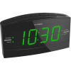 Радиобудильник Hyundai H-RCL238 черный, подсветка зеленая