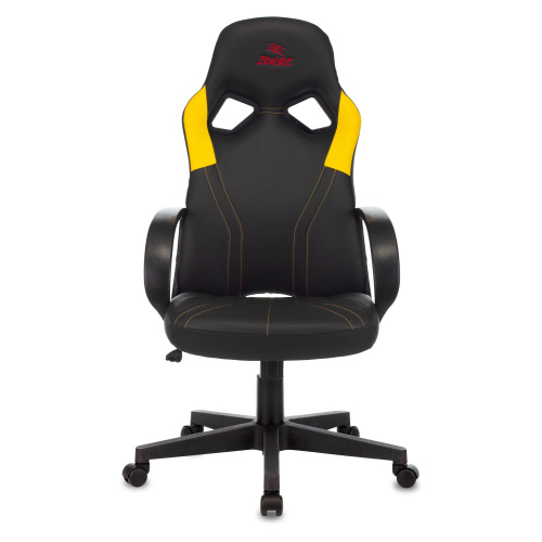 Кресло Zombie Runner Yellow эко.кожа черный/желтый