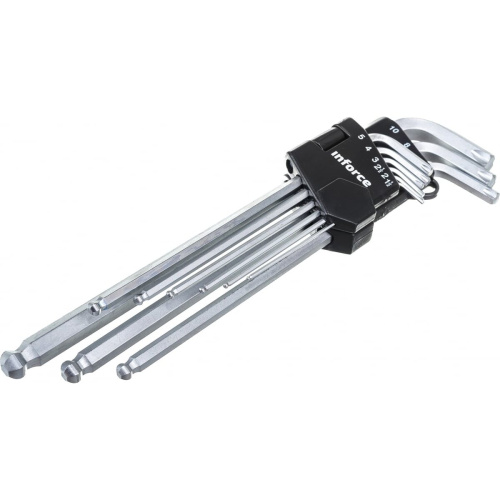 Набор ключей шестигранных Inforce 06-05-95 с шаром 9 штук