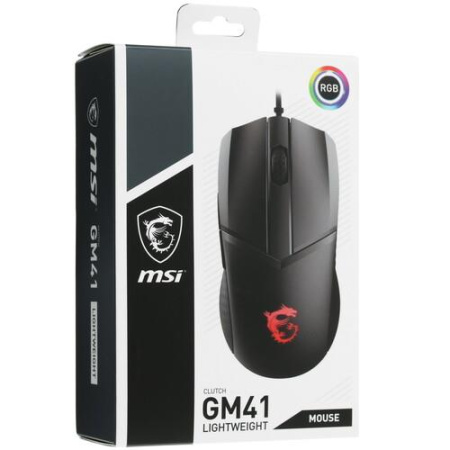 Мышь проводная MSI Clutch GM41 Lightweight  черный