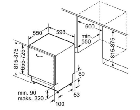 Встраиваемая посудомоечная машина Bosch SMV2ITX16E