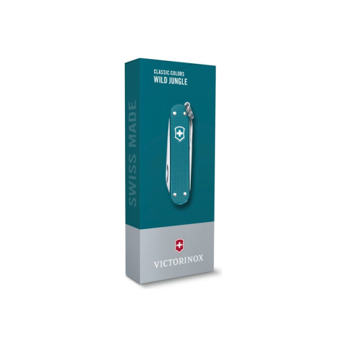 Нож перочинный Victorinox Classic Wild Jungle 0.6221.242G 58мм 7функц. карт.коробка