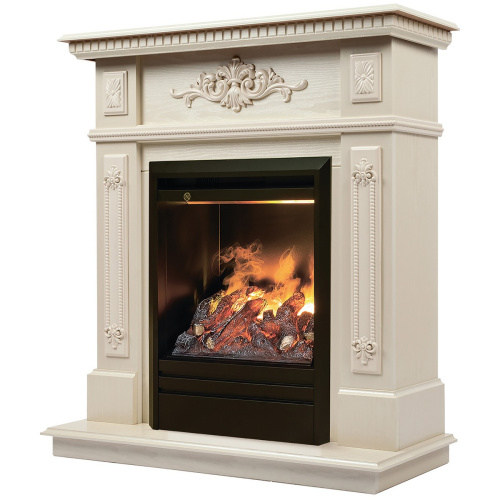 Электрокамин RealFlame Lilian WT жемчуг с очагом 3D Olympic