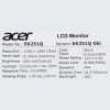 24.5" Монитор Acer EK251QGbi черный