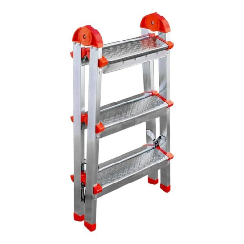 Лестница-стремянка двухсторонняя Perilla Ярус 122404 стальная 4-х ступенчатая