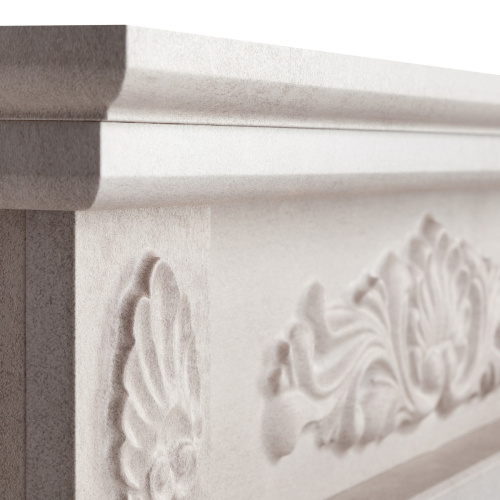 Электрокамин RealFlame Adelaida WT белый камень с очагом Majestic Lux Black