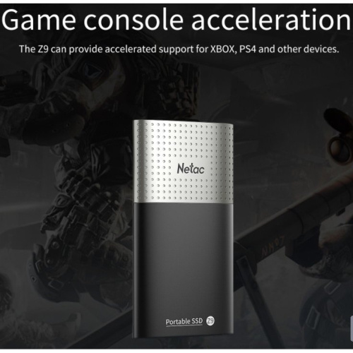 SSD Netac Z9 128Gb NT01Z9-128G-32BK USB 3.2 Gen 2 Type-C