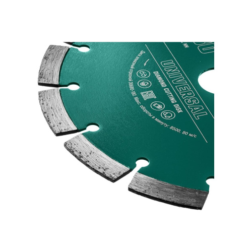 Диск алмазный сегментный по железобетону, высокопрочному бетону KRAFTOOL Universal 36680-125 125 мм