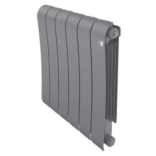 Биметаллический радиатор отопления  Royal Thermo Infinity 500 6 Секций Silver Satin