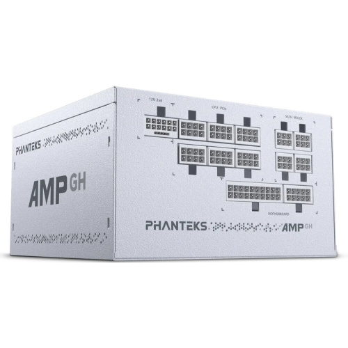 Блок питания PHANTEKS AMP GH 1200W (PH-P1200GR_WT01) (80 Plus Platinum, ATX 3.1, PCIe 5.1, APFC, 120mm Fan, Fully Modular, White)