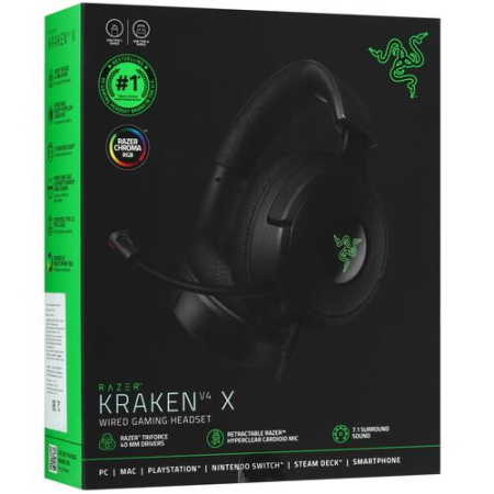 Проводные наушники Razer Kraken V4 X черный