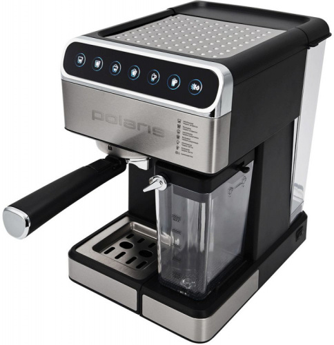 Кофеварка эспрессо Polaris PCM 1535E черный/серебристый