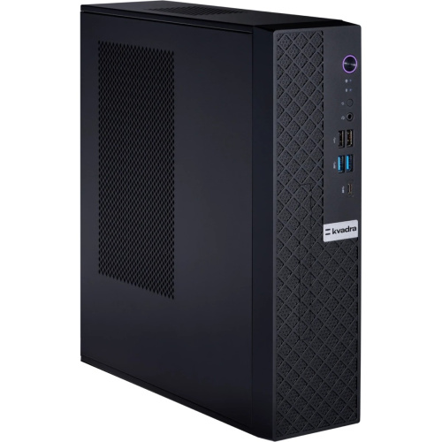 ПК KVADRA TAU (Y2SYSCAS113R_086BD5) SFF, i5-13400, 16GB DDR4 3200 (1x16GB), SSD 512Gb, Intel Graphics, noDVD, no kbd & no mouse, Black, 450W, no OS