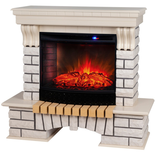 Электрокамин RealFlame Country WT с очагом Evrika 25,5 LED