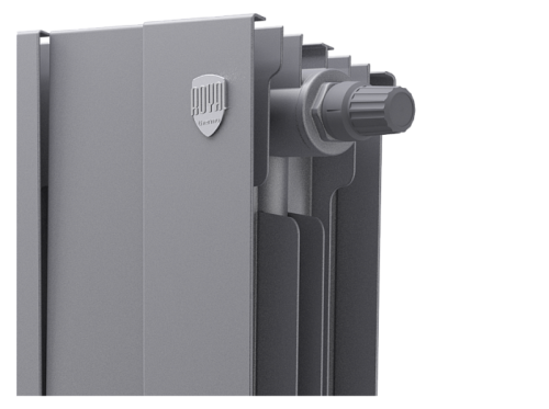 Биметаллический радиатор отопления  Royal Thermo Pianoforte 300 12 Секций Silver Satin Vdr