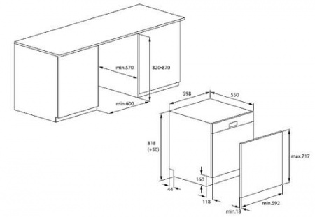 Встраиваемая посудомоечная машина Beko DIN24D12
