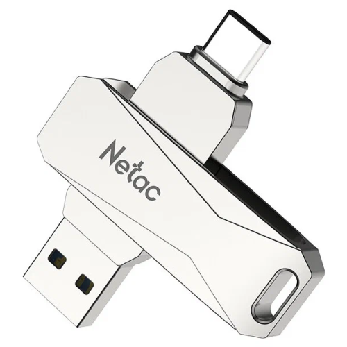 USB-флешка Netac U782C NT03U782C-256G-30PN 256Gb, USB3.0+TypeC, металлическая