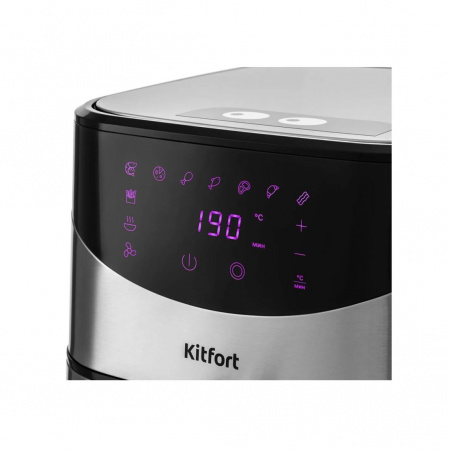 Аэрогриль Kitfort КТ-2231 серебристый/черный