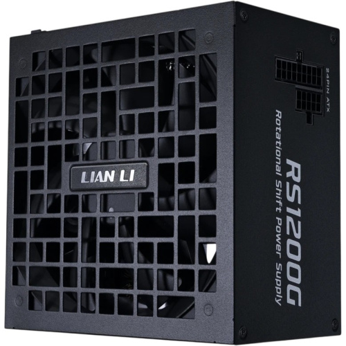Блок питания Lian Li RS1200G (G9P.RS1200G.BH00.RU) / Black / ATX 3.1, 1200W, 80 Plus Gold, PCIe 5.1, APFC, USB HUB, 135mm FDB Fan, Fully Modular