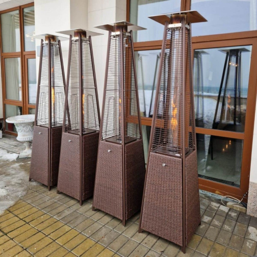 Уличный газовый обогреватель WWT 13I Rotang Brown Mini 1.8m