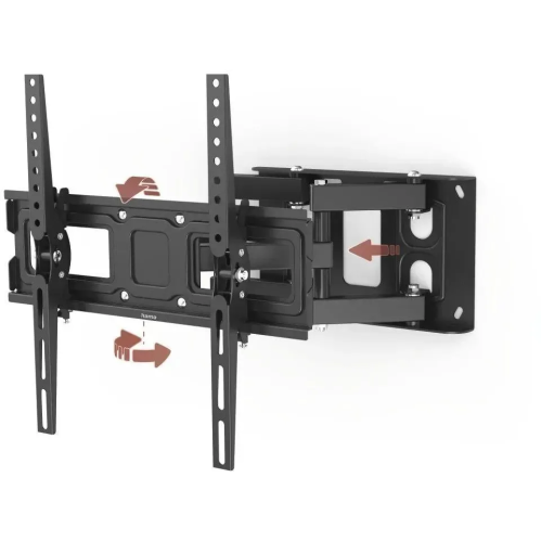 Кронштейн для телевизора Hama 00220830 черный 32"-65" макс.40кг настенный поворотно-выдвижной и наклонный