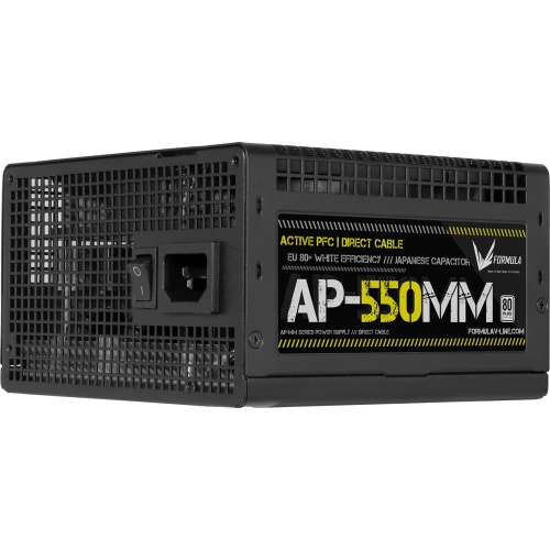 Блок питания Formula AP-550ММ 80 Plus White ATX 550W (20+4pin) APFC 120mm fan 6xSATA RTL