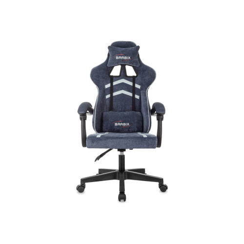 Кресло игровое BRABIX Shooter GM-123 (533212) ткань, синее/серое