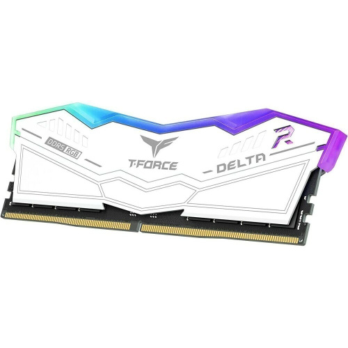 ОЗУ TEAMGROUP T-Force Delta RGB 64GB (FF4D564G6000HC38ADC01) (2x32GB) DDR5 6000MHz CL38 (38-38-38-78) 1.3V / White
