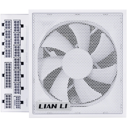 Блок питания Lian Li EG0850 (G9P.EG0850.WE00.RU) / White / ATX 3.1, 850W, 80 Plus Platinum, PCIe 5.1, APFC, USB HUB, 120mm FDB Fan, Fully Modular
