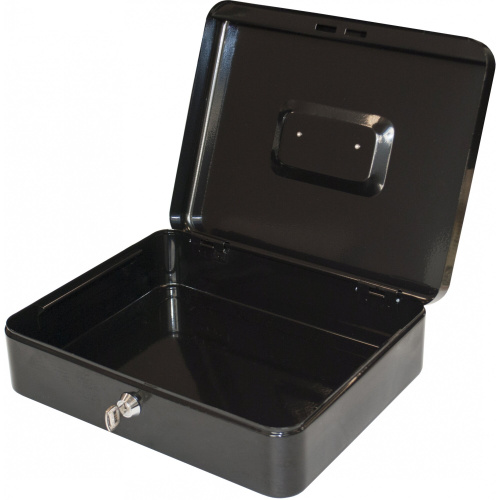 Ящик для денег Silwerhof 90x300x240 черный сталь 1.66кг