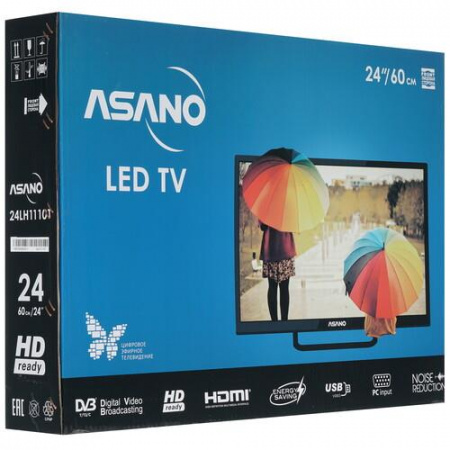 LED-телевизор Asano 24LH1110T черный