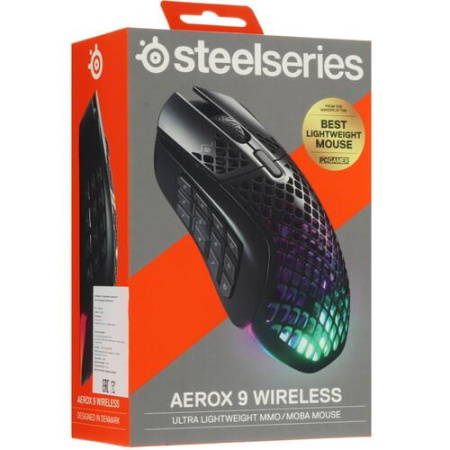 Мышь беспроводная SteelSeries Aerox 9  черный