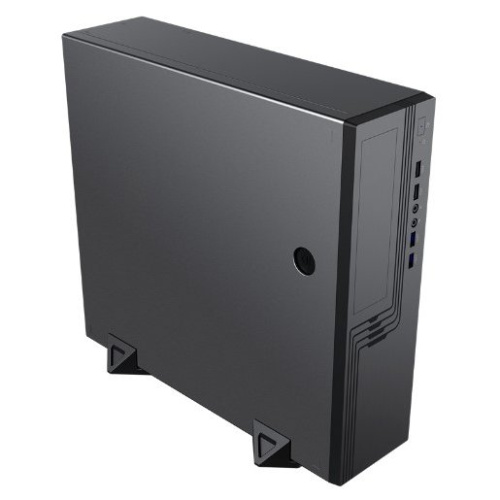 Корпус Powerman EL555BK PM-300ATX 6141876 U3.0*2+U2*2+2*combo Audio: fan 9cm; intrusion switch Slim Case