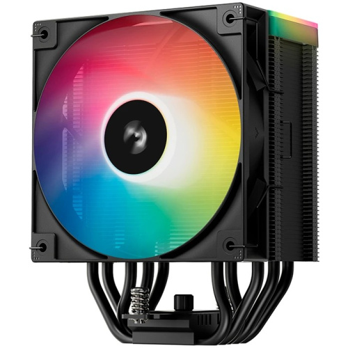 Кулер DEEPCOOL AG500 BK ARGB V2 LGA1700/1200/115X/AM5/AM4 (TDP 240W, PWM, ARGB Fan 120mm, 5 тепл. трубок) Ret