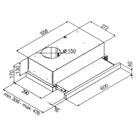 Вытяжка телескопическая Gorenje TH62E4X серебристый/серебристый