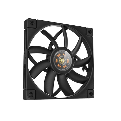 Вентилятор DEEPCOOL FT12 Slim 120x120x15мм (White LED, черный, 500-1850об/мин) Color Box