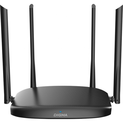 Роутер беспроводной Digma DWR-AC1201 AC1200 10/100BASE-TX черный