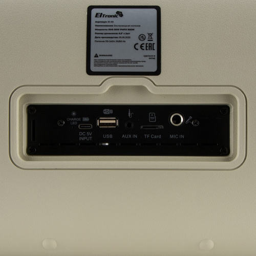 Портативная акустика ELTRONIC 30-85 Dance Box 900 белый