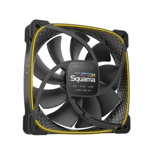 Вентилятор Geometric Future Squama 2503RB (1F2503R112001) Single Pack / 120mm, 2000 RPM, 69.11 CFM, 30.92 dBA, 5V ARGB, Black, Reverse