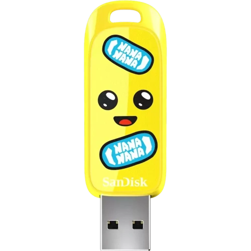 USB-флешка SanDisk Fortnite, Peely Edition 64Gb (SDCZIF-064G-G46), USB3.2, жёлтая