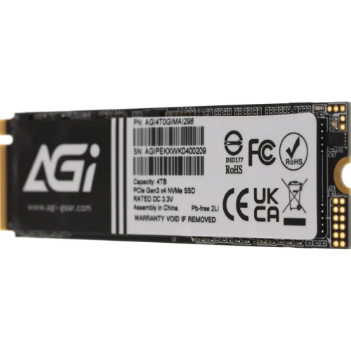 SSD AGI AI298 AGI4T0GIMAI298-CB M.2 PCIe 4TB Retail-Color Box