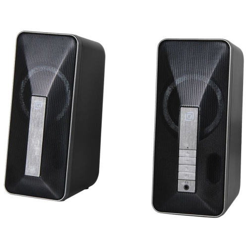 Колонки OKLICK OK-130 2.0 черный 20Вт BT портативные