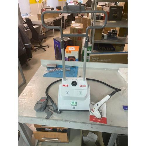 УЦ Отпариватель MIE Deluxe 380638 белый (плохая упаковка, б/у, нет документации, ремонт контактов утюжка)