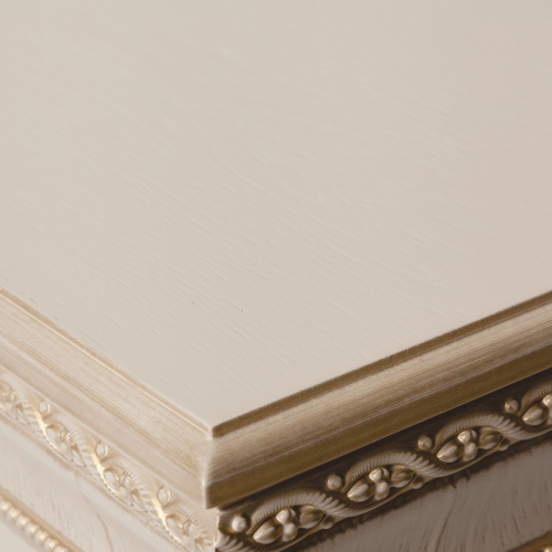 Электрокамин RealFlame Patricia WT белый дуб с золотой патиной c очагом 3D Oregan