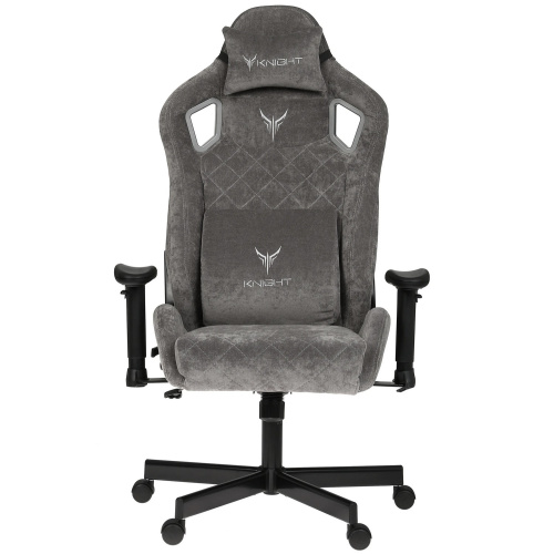 Кресло игровое Knight Outrider серый Light-19 крестов. металл