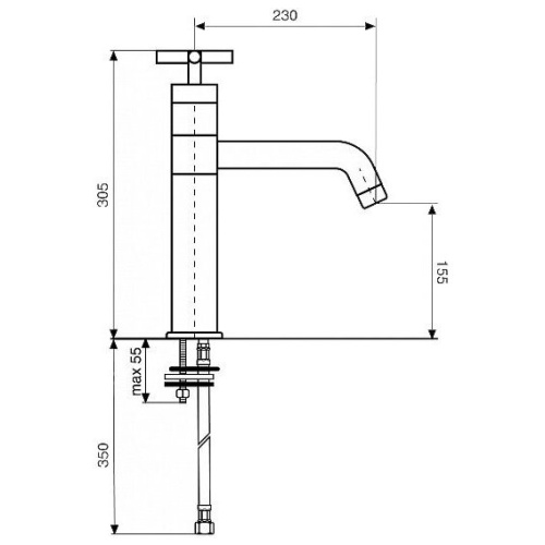 Смеситель для кухни Italmix EF 0900 Chrome